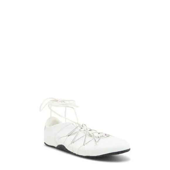 New Jeffrey Campbell Women's White Regimen Ankle Wrap Sneaker size 9 - Picture 1 of 8
